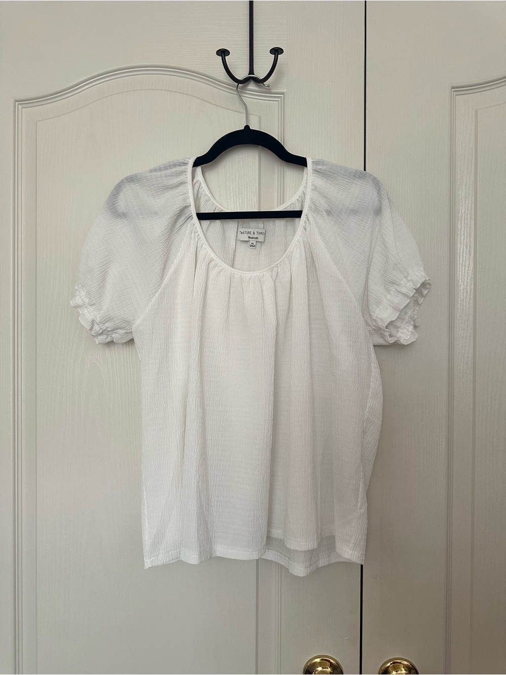 Madewell Texture and Thread White Top